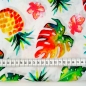 Preview: Baumwolljersey Ananas Früchte/ Weiß